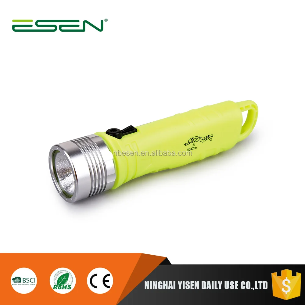 3W waterproof IP68 diving flashlight led