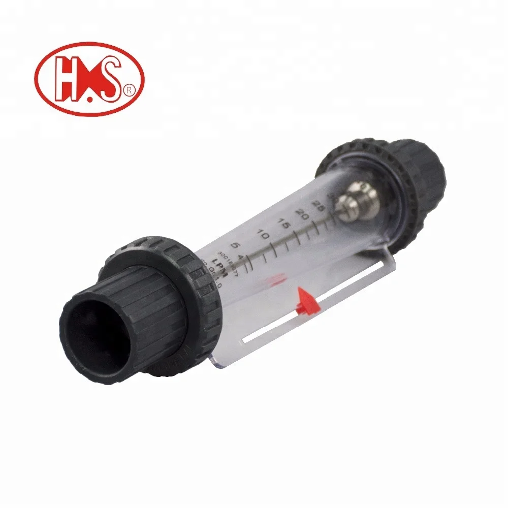 different size plastic tube metal float flow meter rotameter for water