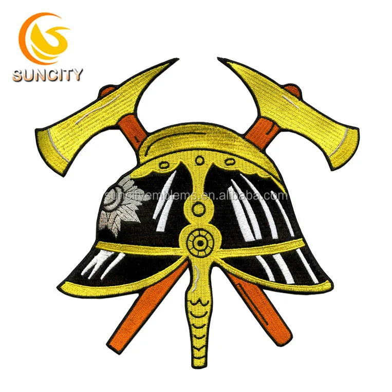 Hotsale Customized Motorcycle club patch with self adhesive laser cut border embroidery patch