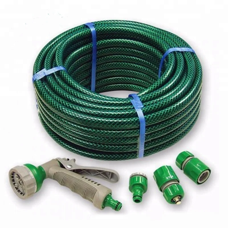 top sale flexible fiber nylon reinforced braided pvc water garden hose pipe