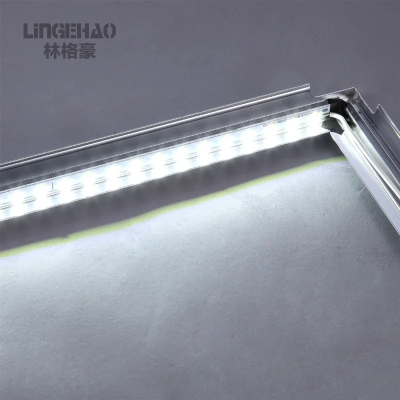 Hot sale LINGEHAO aluminium integrated embedded LED ceiling panel light 300 x 1200 for Bathrooms / Kitchens