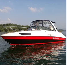 Affordable Small Yacht with a Half Cabin FRP Sport Leisure Boat Yacht