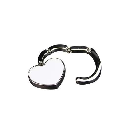 Wholesale Sublimation Blank Handbag Hooks Metal Table  Bag Hanger