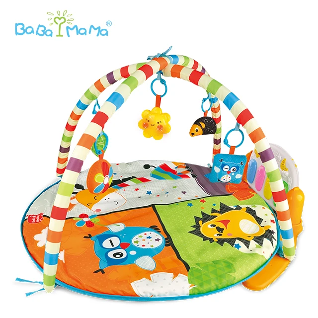 HX10802-A baby play gym mat with piano keyboard,cheap baby activity gym mat