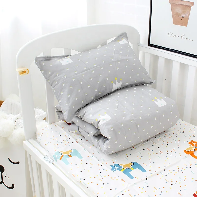 100% Cotton High Quality Baby Crib Bumpers Children Bedding Sets Cartoon 3pcs Bed Sheet Bed Linen Set Baby Crib Bedding Sets