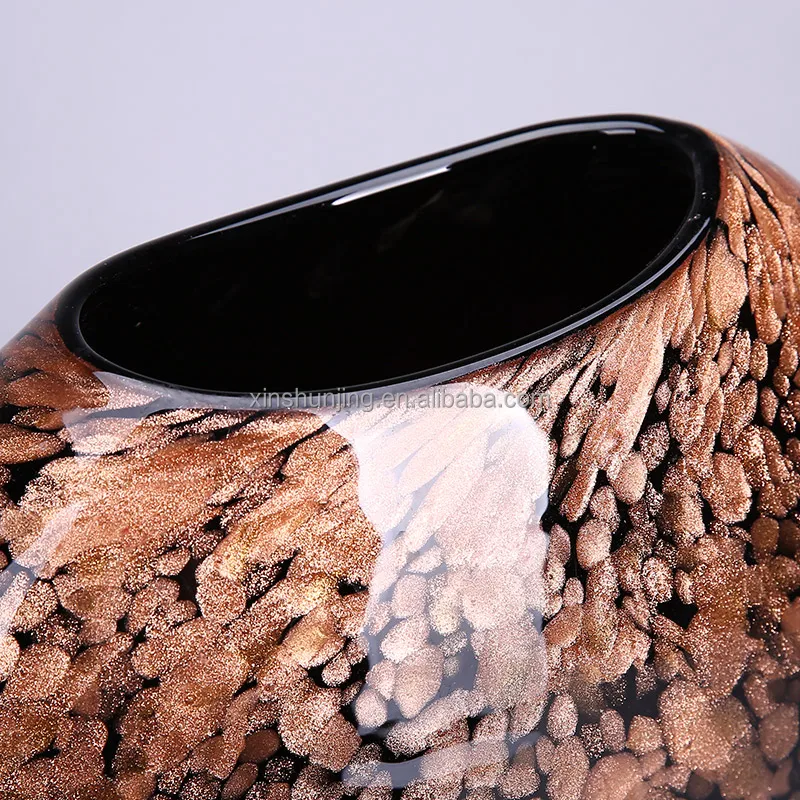 
Hand blown murano different shaped glass vase for home decoration 