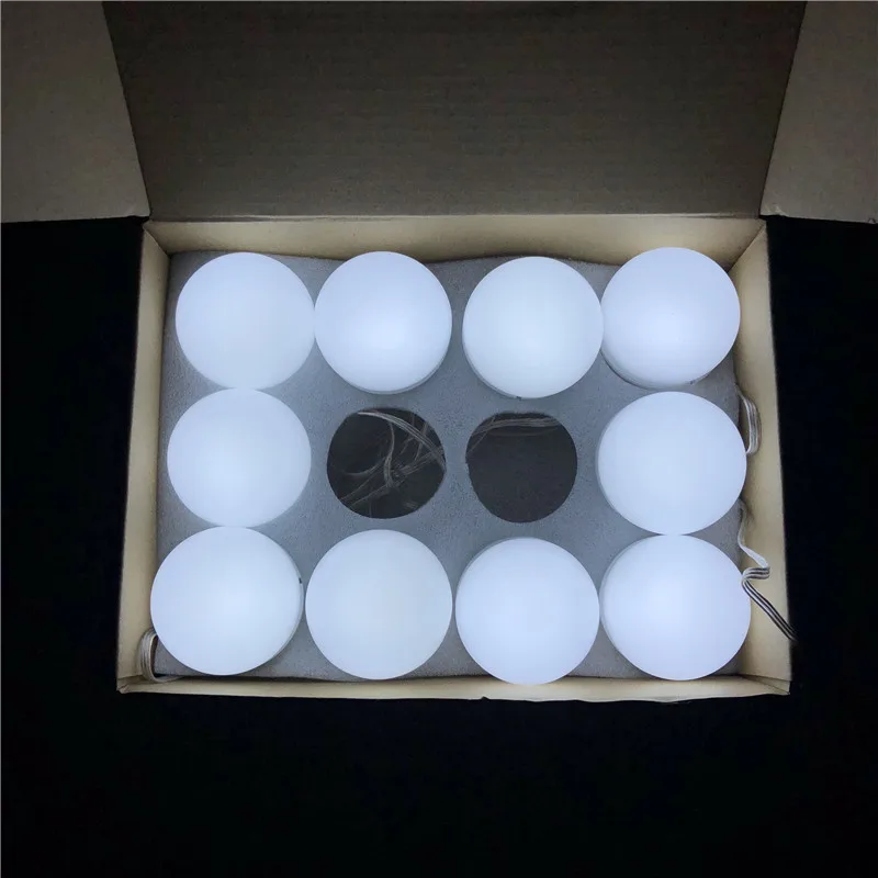 
Hollywood Super Star Style Makeup Mirror Vanity LED Light Bulbs Kit with USB Cable Power Supply 