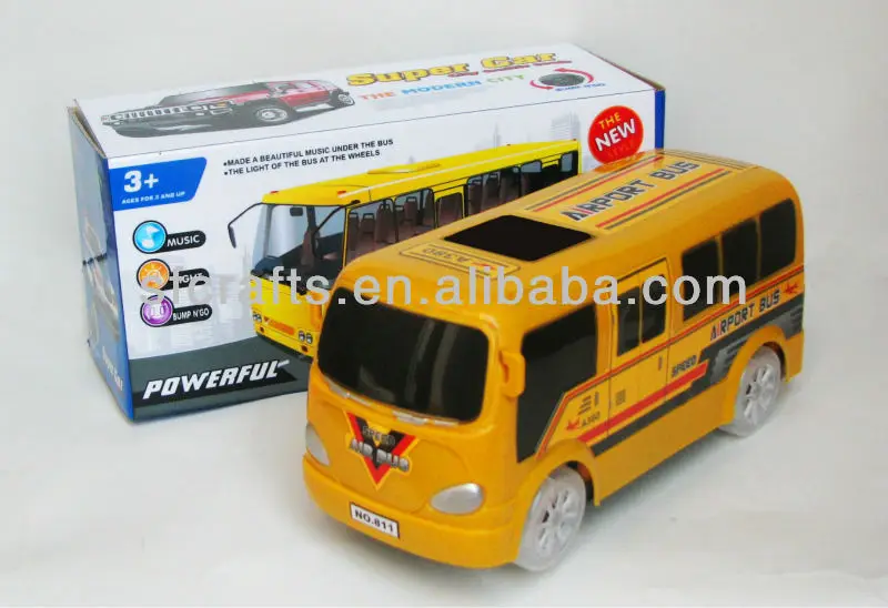 BO bus,Bump and go bus with light and music,Electronic bus,BO bus with music and light