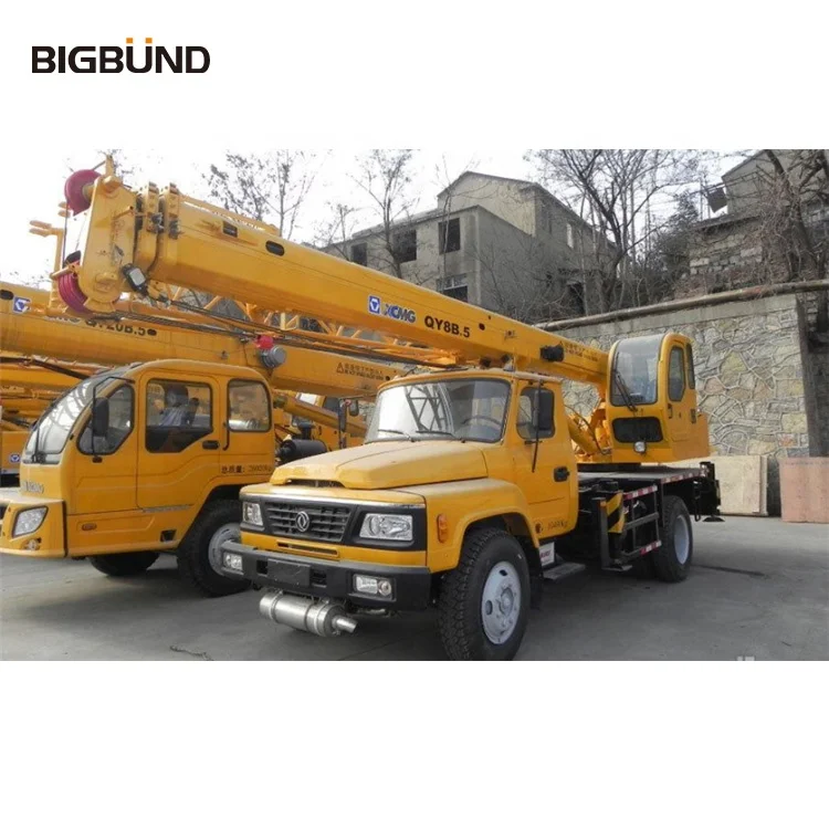 
QY8B.5 Many Years Factory Bigbund Official 8 Ton Hydraulic Arm Crane Truck Mini Truck Mounted Crane 