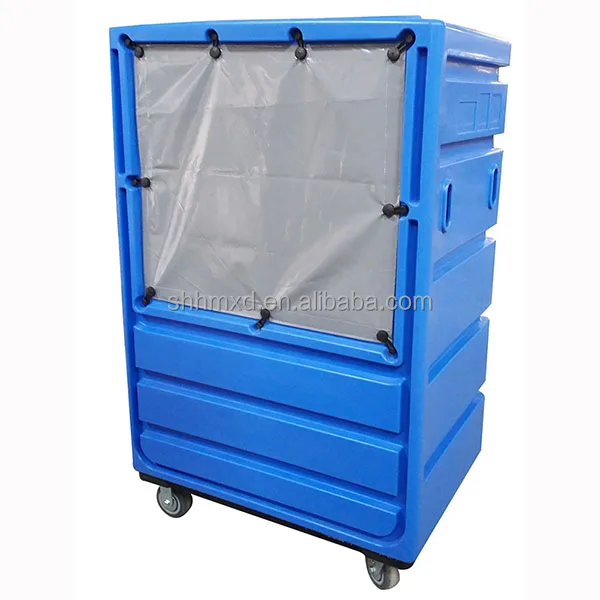 
Plastic laundry trolley 