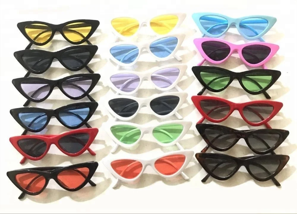 Women Customize Logo Fashion Cheap Sun Glasses 2017 Cat Eye Triangle Sunglasses