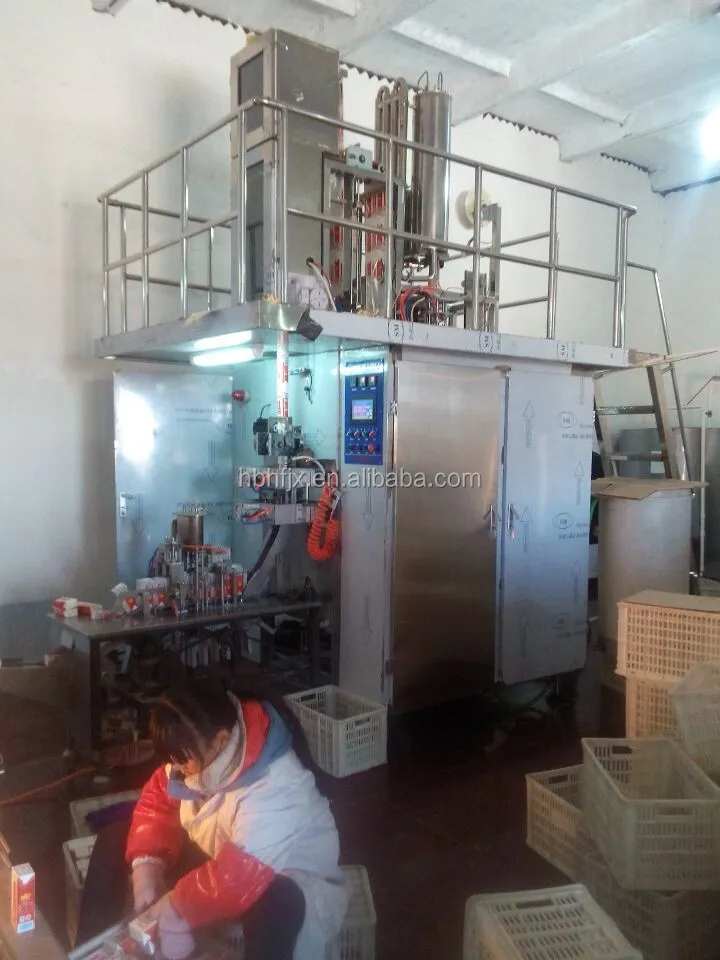 Automatic Production Line Pet Carton Box Aseptic Packing Machine Beverage Filling Machine