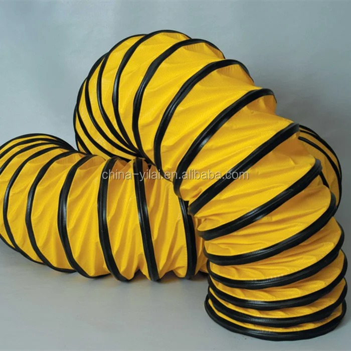 flame retardant flexible air duct, fire rated air duct, exhaust flexible duct