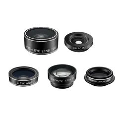 2021 Innovative Cell Phone Gadgets 5 in 1 Mobile Phone Camera Lens for all mobile phone
