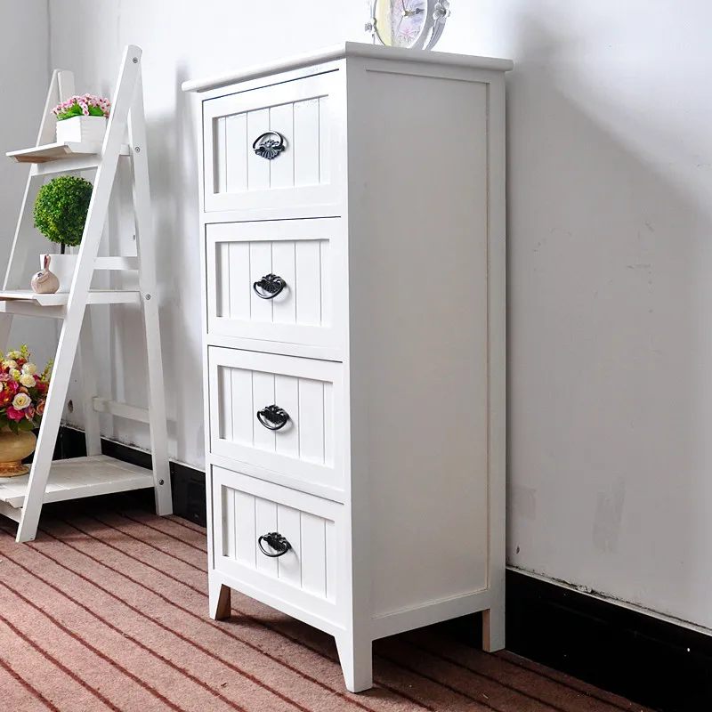 Набор мебели для гостиной в европейском стиле, белый шкаф из массива дерева с выдвижным ящиком