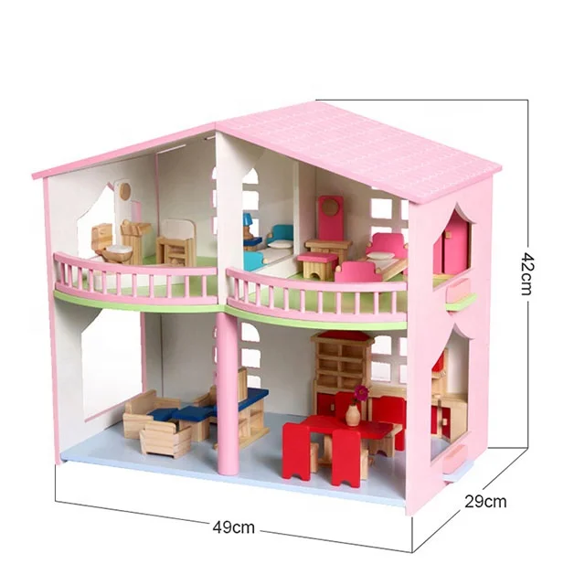 New Design Wooden Doll House for Kids Toy