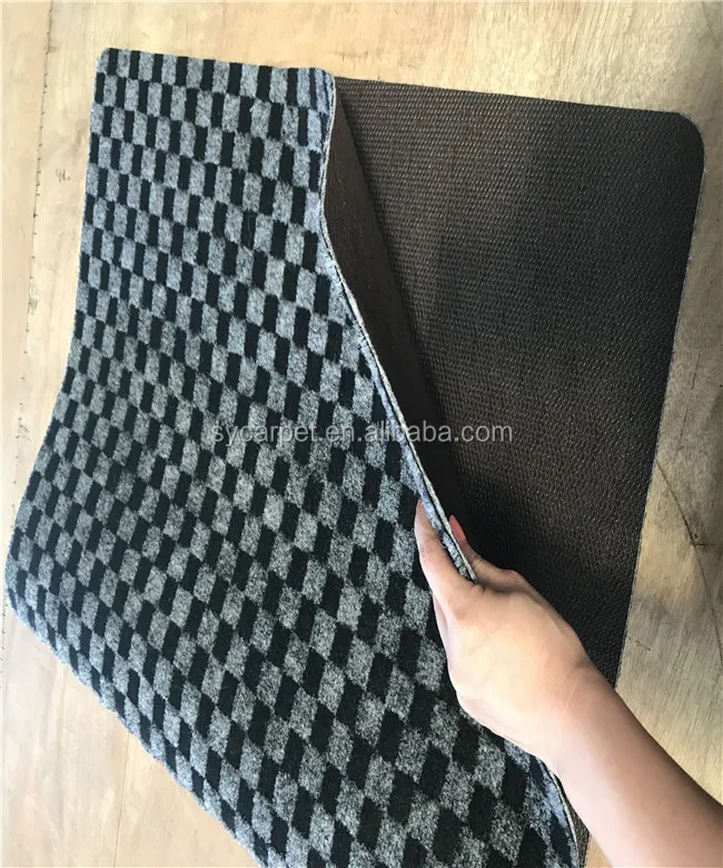 polyester top anti slip mat and durable multi function floor carpet rug for sale by carpet roll