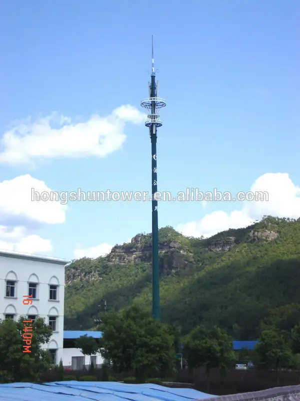 связи оцинкованной стали монополя башни