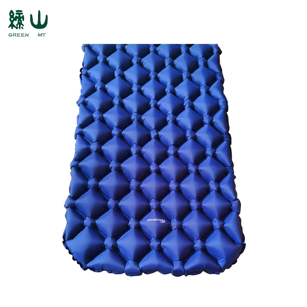 Camping Backpacking Compact Ultralight Sleeping Air Pad Insulated Inflatable Camping Mat Sleeping Pad With Pillow