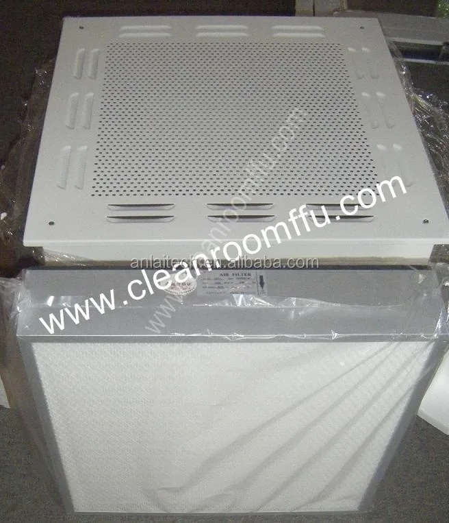 Cleanroom Ceiling Terminal HEPA Filter Box Units With DOP Port