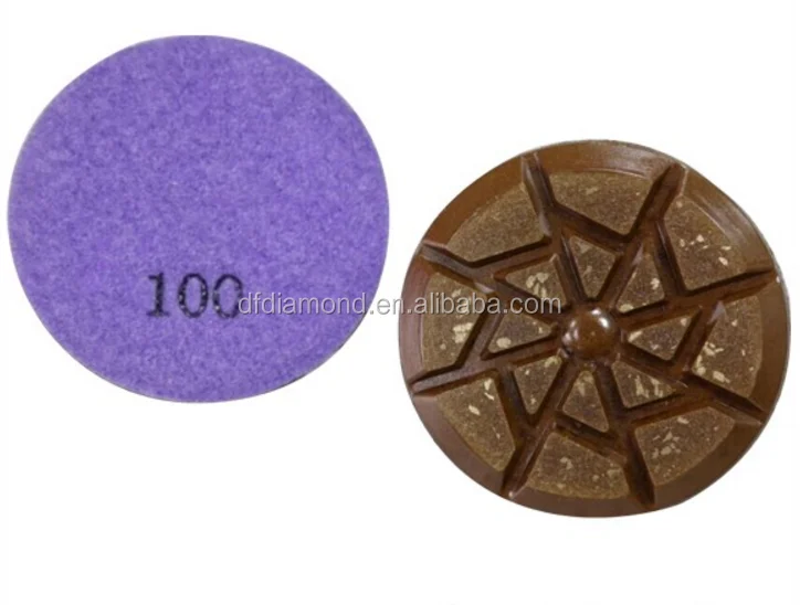 4 Inch 100mm Angle Grinder Diamond Resin Granite Marble Concrete Wet / Dry Flexible Polishing Pad