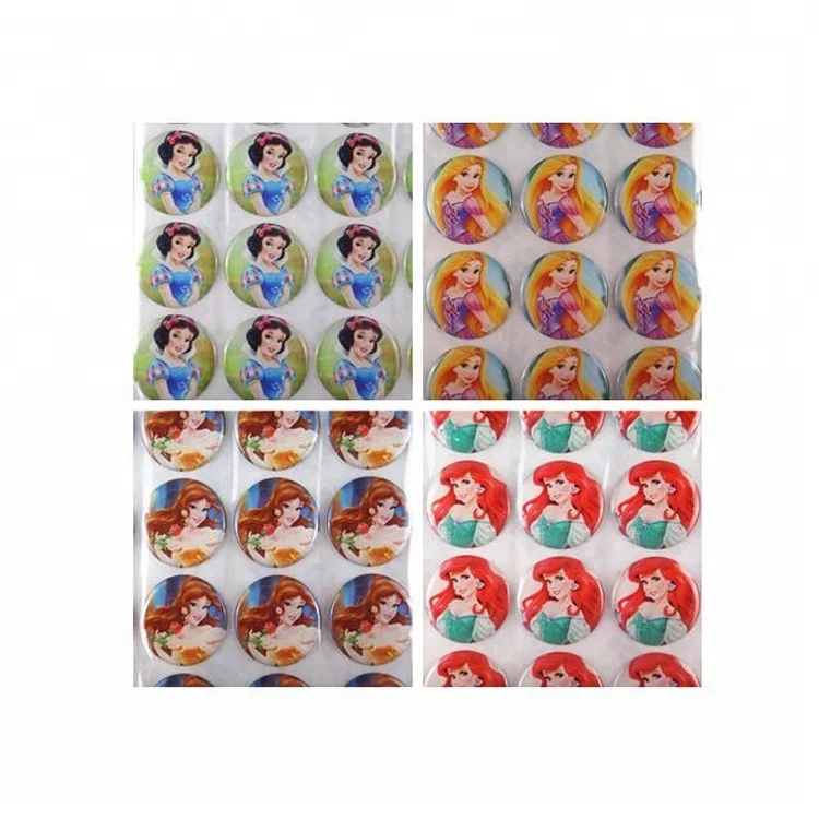 
Custom self-adhesive 3D cartoon resin domed stickers epoxy stickers for kids 