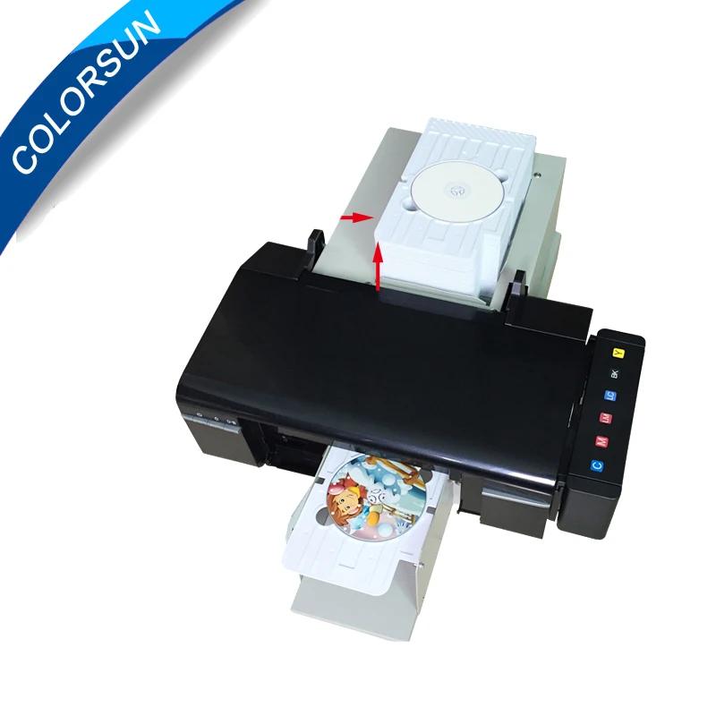 Automatic CD printer for Epson L800 inkjet CD DVD printing machine with 51pcs CD tray free