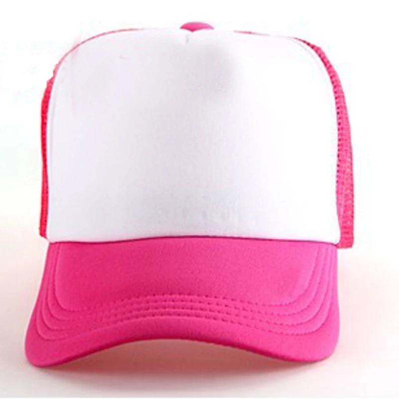 Advertising Custom Sublimation Hat Blanks Kids Cotton Baseball Mesh Hat For Sublimation Printing