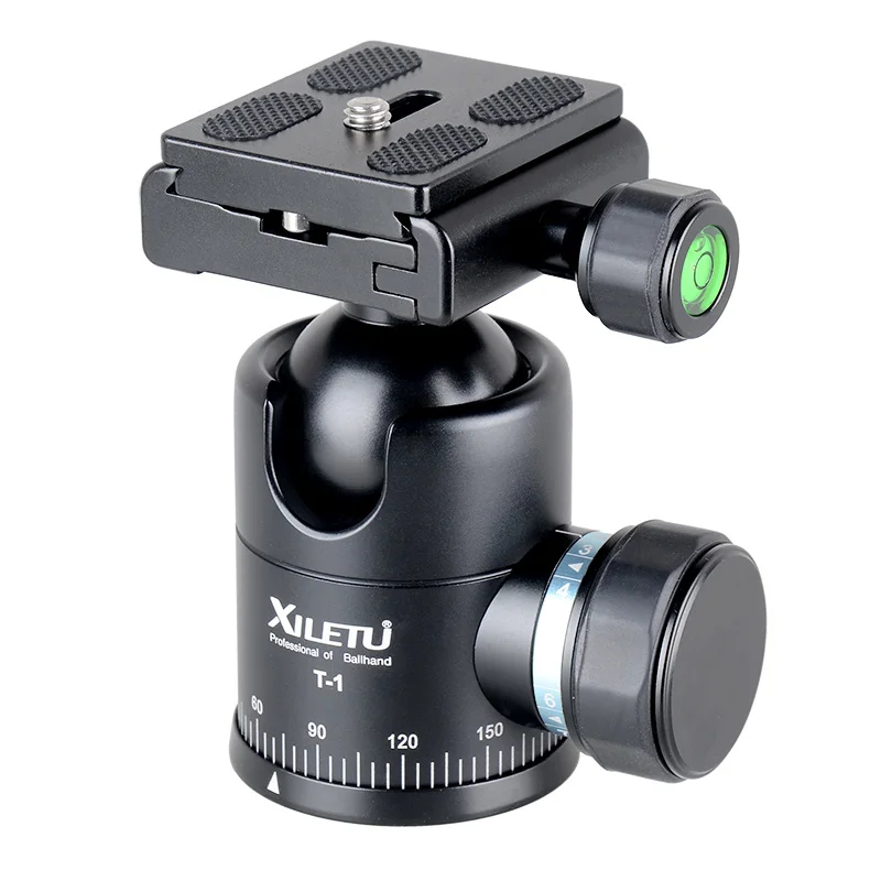 XILETU XT264A+T1 professional aluminum flexible camera tripod stand with ball head for DSLR cameras portable