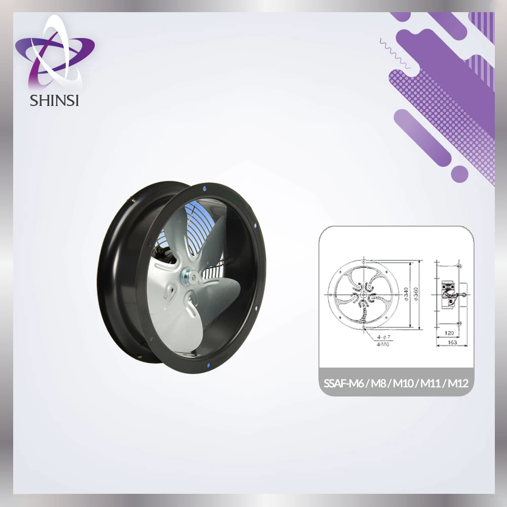 
Home room ventilation small size high efficiency SSAF-M6 axial flow fan 