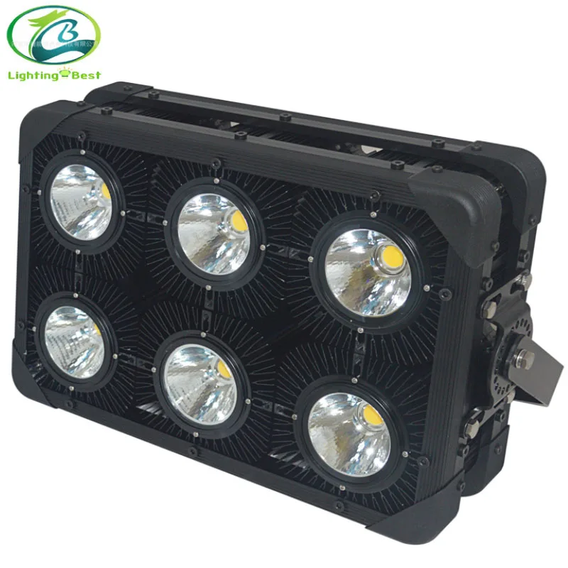 
High Power Search Light Sport Stadium Light 1000W LED Floodlight Pole Mast Lamp 