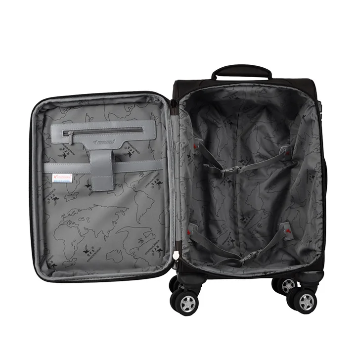 New Design High Quality 600D nylon trolley travel luggage bag with leisure style