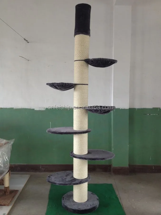 From the ceiling Dia20cm post big size cat tree with platforms