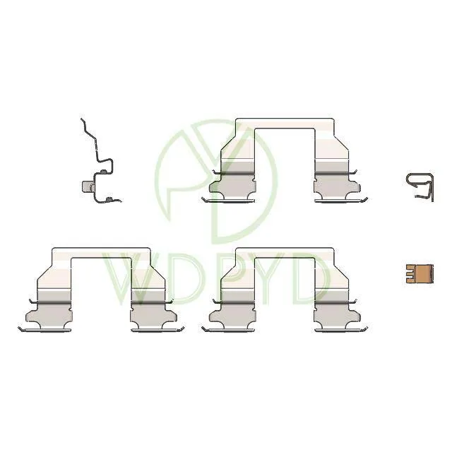 BRAKE PAD FITTING KIT BRAKE PAD ACCESSORIES FOR LEXUS RX300 FOR TOYOTA CAMRY 23294 D741 BX3636542 A707G H707G