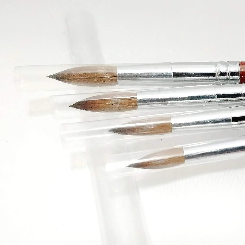 
China Factory Price acrylic nail and gel nail making wooden handle nail brush 