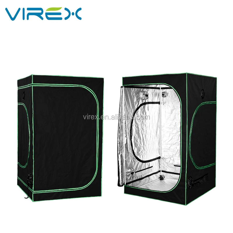 120x120x200 CM Virex Black Hydroponic Mylar 600D Indoor Garden Grow Tent
