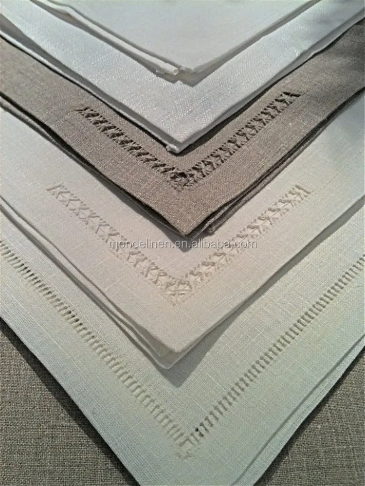 
hemstitch linen table mat placemat 