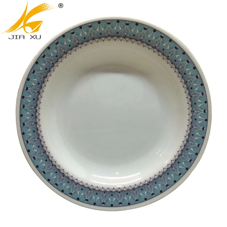 good quality melamine dinnerware deep dishes soup plate custom design  CMYK printing