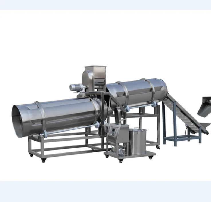 Jinan eagle corn puffs flavoring tumbler making machines/corn snacks seasoning making machines manufacture