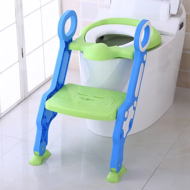 2018 Potty Trainer Toilet Seat Chair Kids Toddler With Ladder Step Up Training Stool
