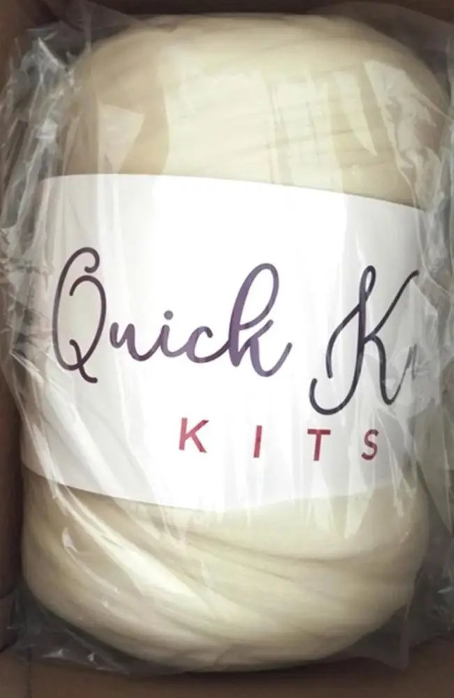 
in stock giant super chunky knitted merino wool bulk hand knitting of throw blanket yarn 