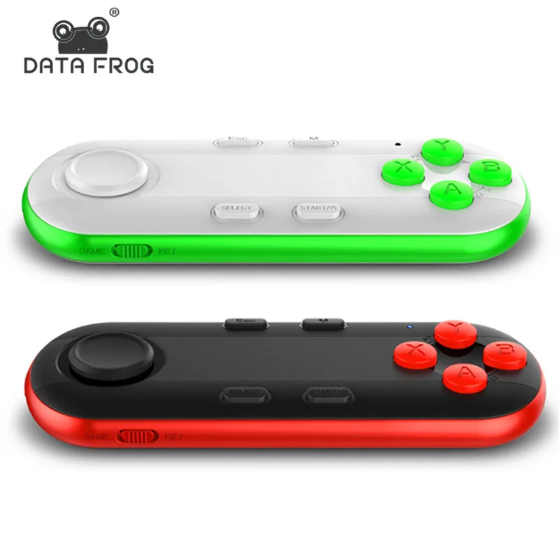 Data Frog Wireless BT Gamepad VR Remote Mini BT Game Controller Joystick For IPhone IOS Android Gamepad For PC VR