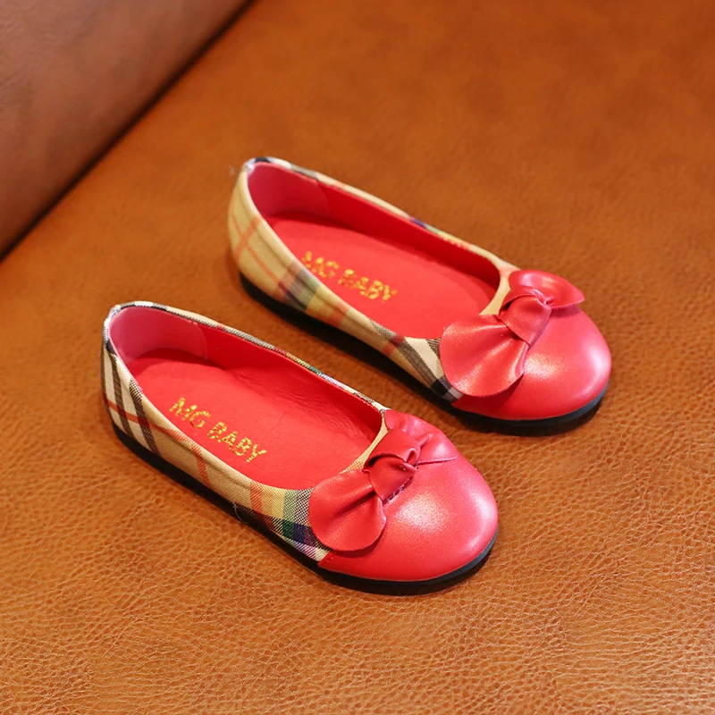 Fashion Patent Leather Girl  Kid Shoe, Flat Child Shoes with Soft