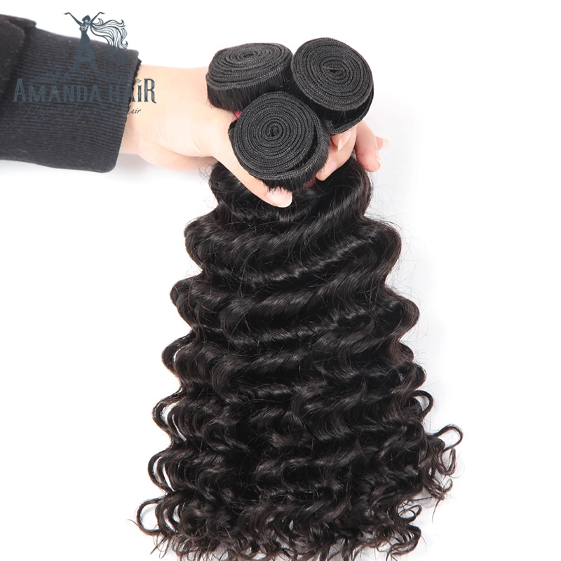 Royce Brand 24 inch Names Of  human braiding hair deep wave unprocessed virgin indian hair Weft