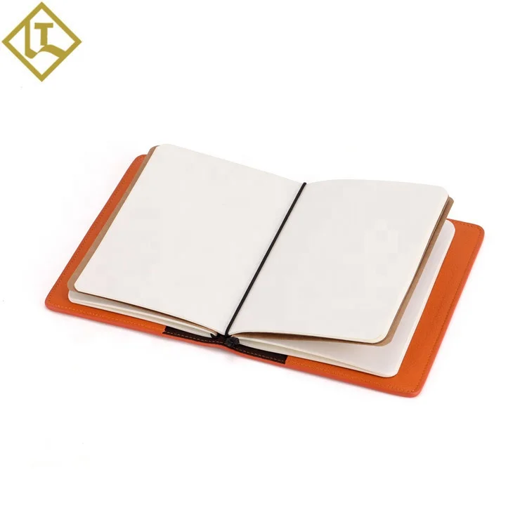 
Wholesale custom logo embossed A5 A6 blank handmade travel notebook dairy leather cover notebook leather journal 