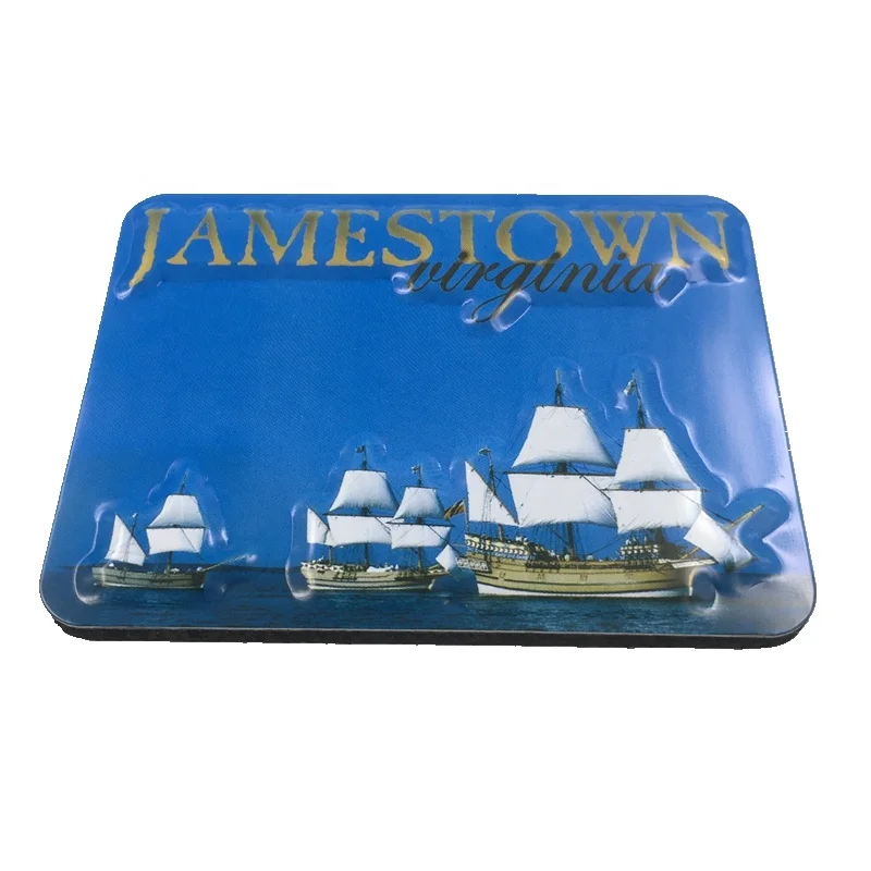 Украшение дома Jamestown Американский бумажный сувенир с покрытием магнит на холодильник