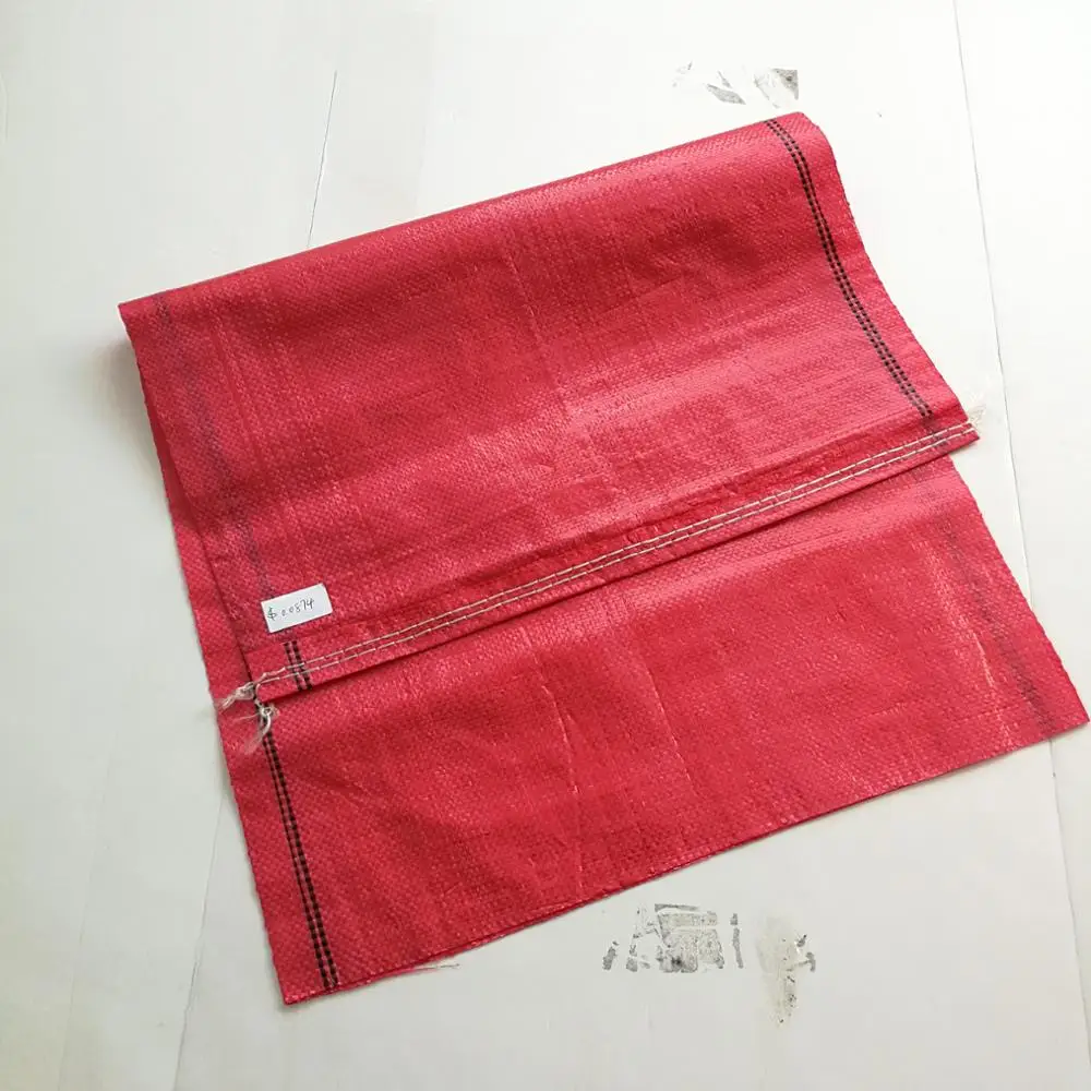 Chile market  25kg 45*75cm red 50kg polypropylene red pp woven potato sack bag sacos de polipropileno de 50 kg rojos