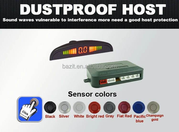 Backup Radar System OEM DC 12V rear view camera parking sensor with 4 sensors