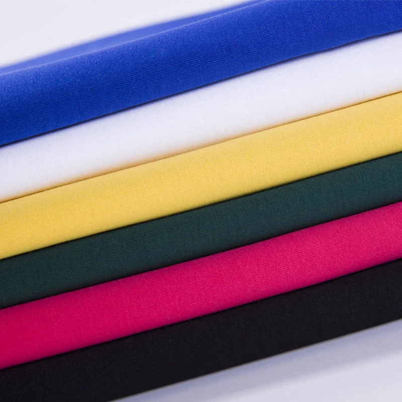 Мягкого трикотажа Пима 94% хлопок 6% спандекс ткани для одежды ткань