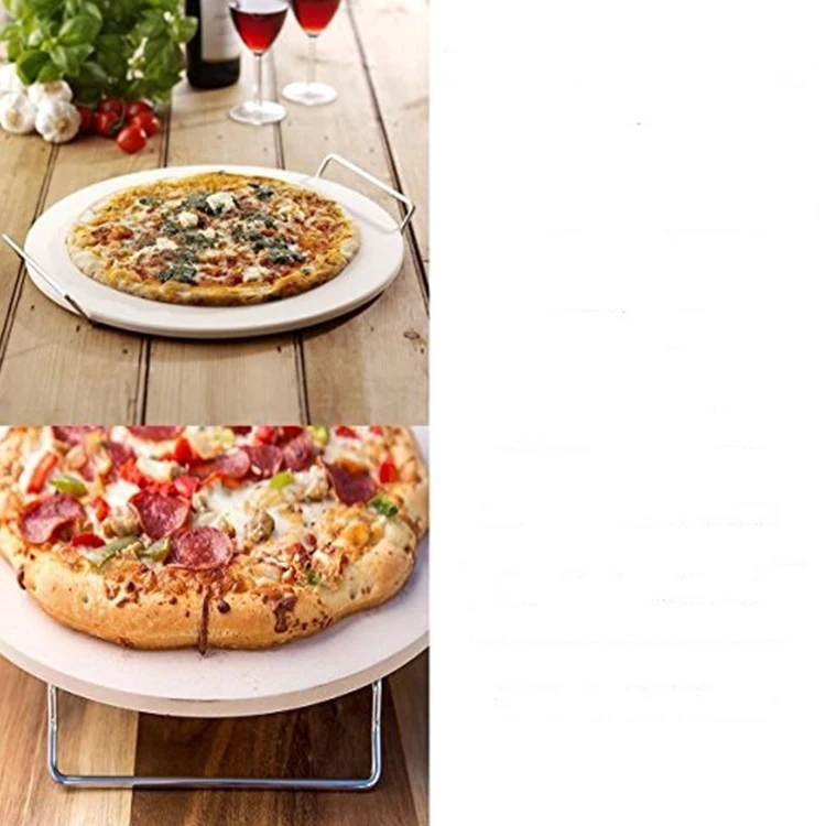  Лидер продаж поставки оптовая продажа набор для резки пиццы термостойкий Классический круглый камень духовки из кордиерита